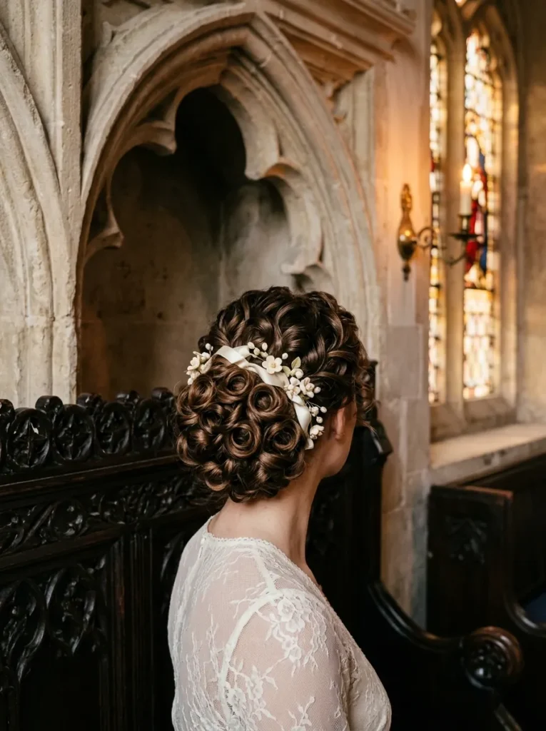 Ringlet Bun Look