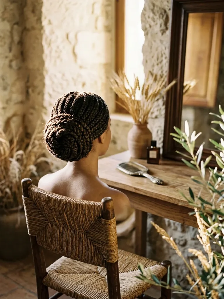 Tight Braided Bun