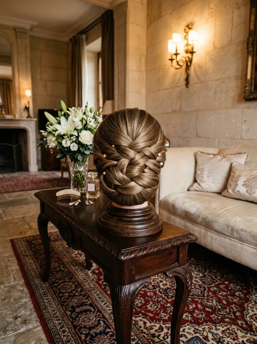 All Night Hold Bun bridal hairstyle idea for reception wedding hairstyles to dance the night away with elegant textured finish