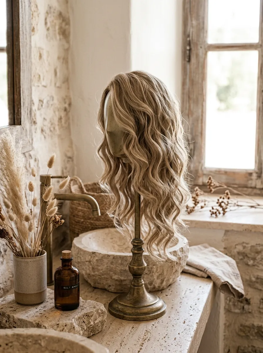 Diffused Curl Cascade bridal hairstyle idea for natural wave wedding hairstyles for effortless glam with elegant textured finish