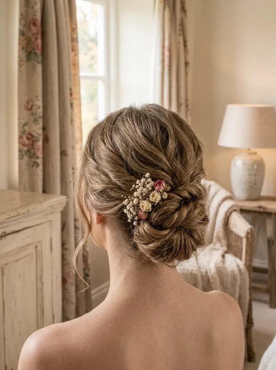 Effortless Wavy Lob bridal hairstyle idea for casual wedding hairstyles for a laid-back bride with elegant textured finish