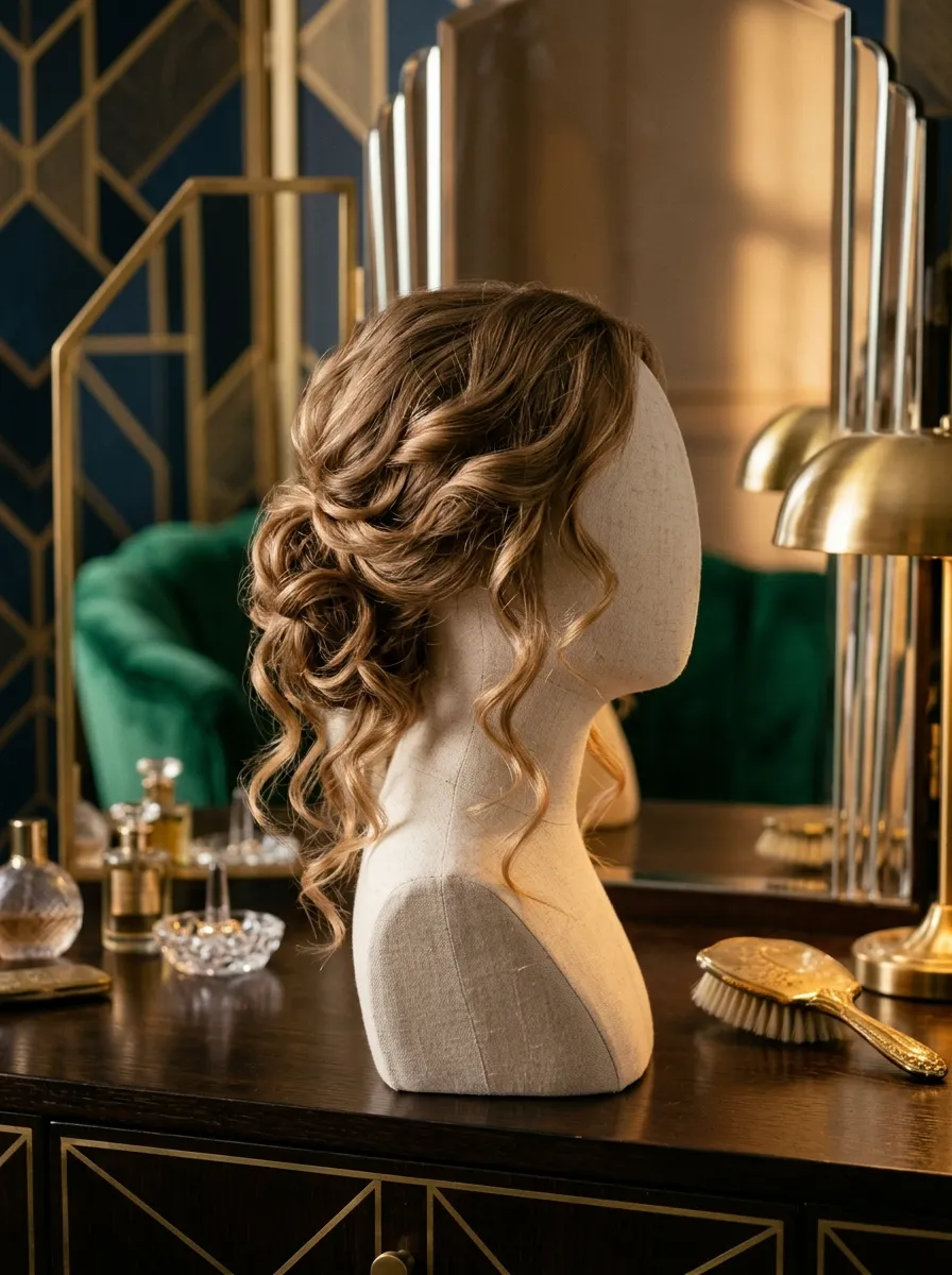 Last Minute Curls bridal hairstyle idea for busy bride wedding hairstyles done in no time at all with elegant textured finish