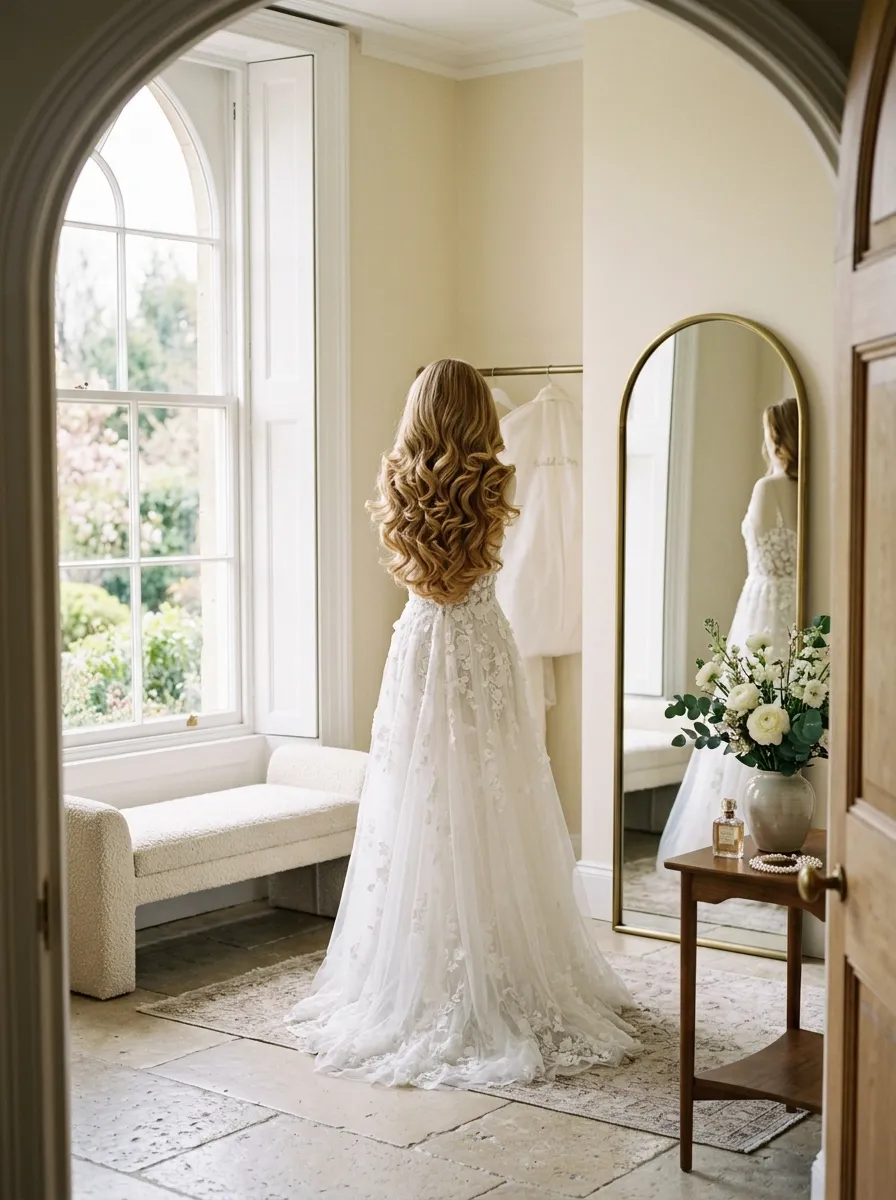 Layered Curl Bounce: for layers bridal hairstyle idea for wedding hairstyles for layers that add movement with elegant textured finish