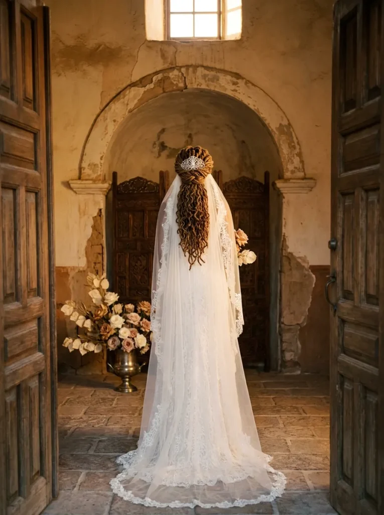 Locs With Veil