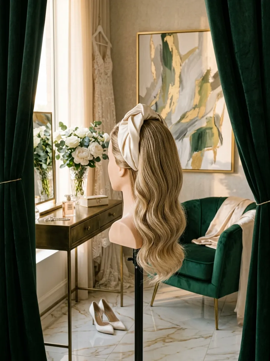 Low Sleek Chignon bridal hairstyle idea for modern wedding hairstyles every bride will love with elegant textured finish