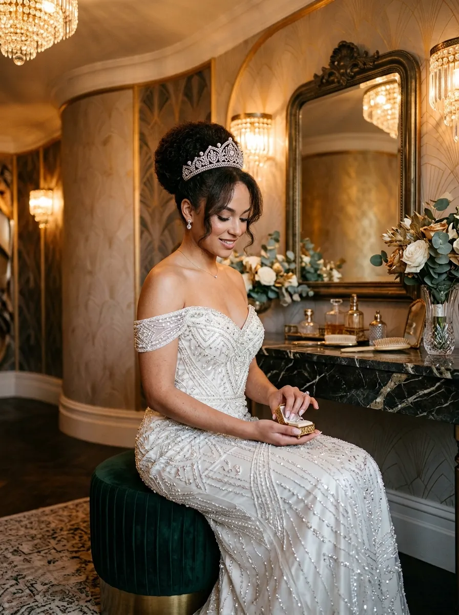 Medium Length Volume Bun bridal hairstyle idea for medium length wedding hairstyles for any bride with elegant textured finish