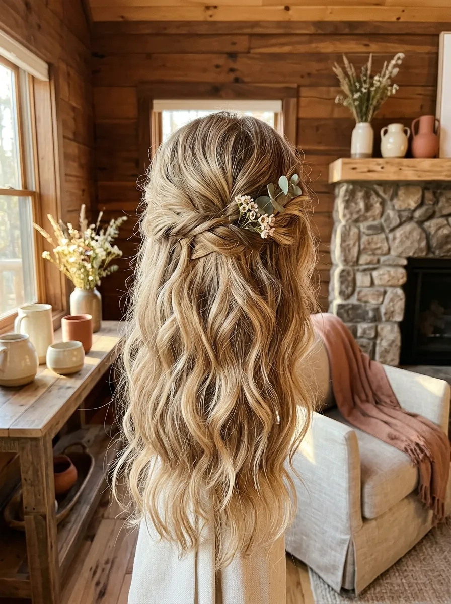 Messy Low Bun bridal hairstyle idea for casual wedding hairstyles for a laid-back bride with elegant textured finish