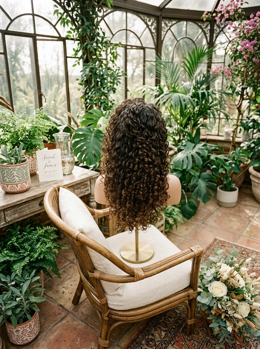 Natural Curls Down bridal hairstyle idea for soft glam wedding hairstyles for a radiant bride with elegant textured finish