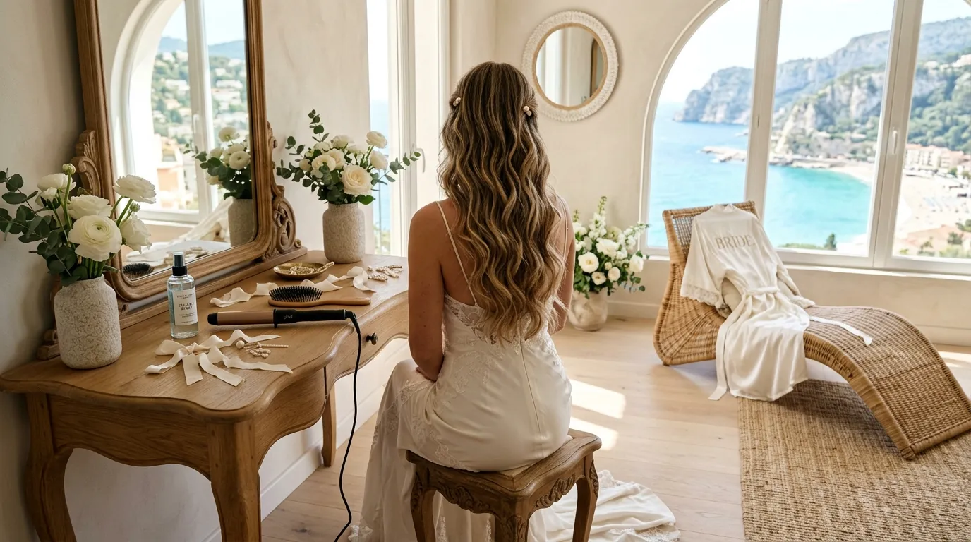 Natural Wave Wedding Hairstyles For Effortless Glam bridal hairstyle inspiration for modern weddings