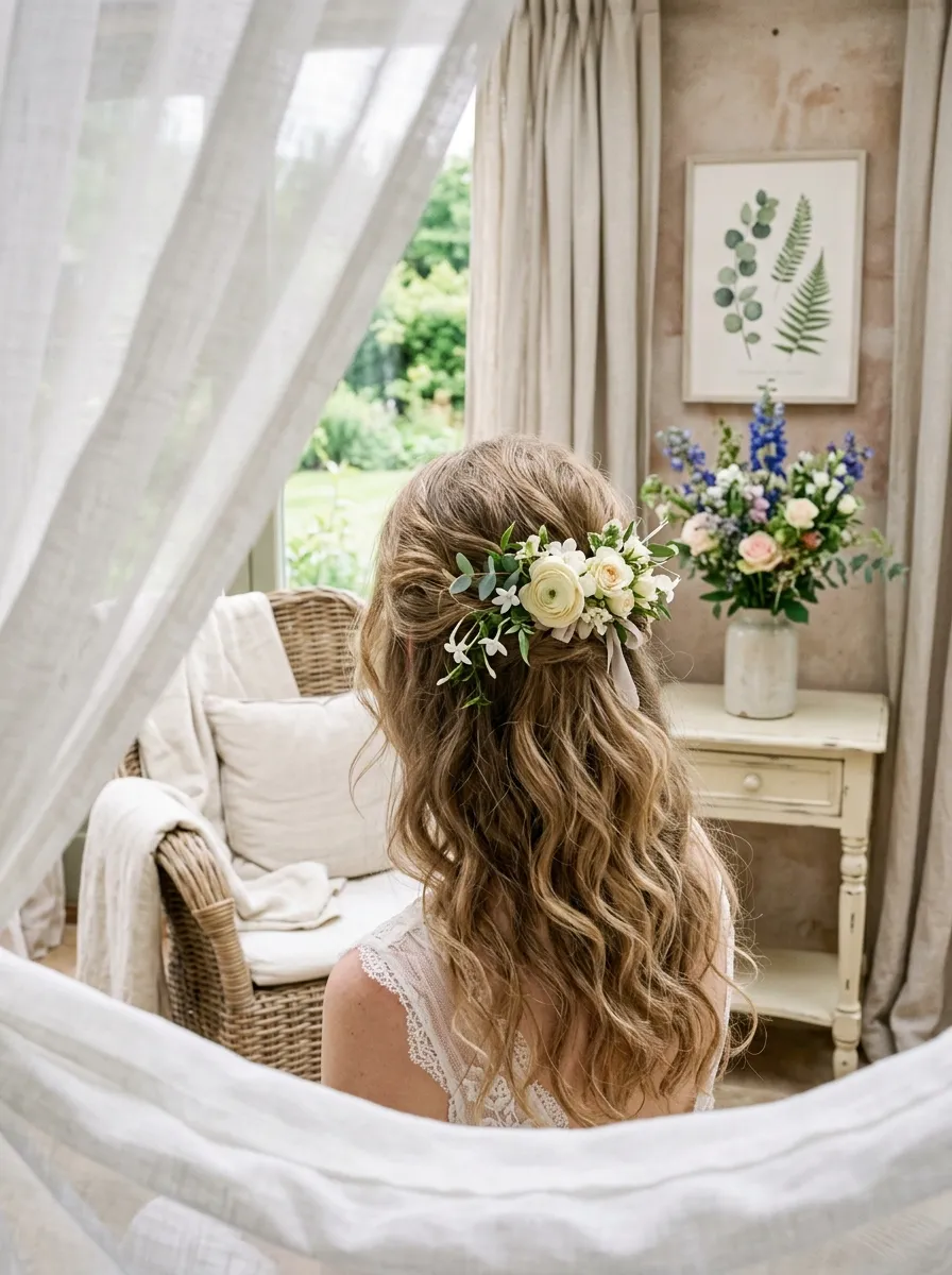 Prep Free Waves bridal hairstyle idea for busy bride wedding hairstyles done in no time at all with elegant textured finish