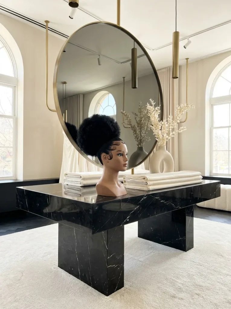 Sleek Afro Puff