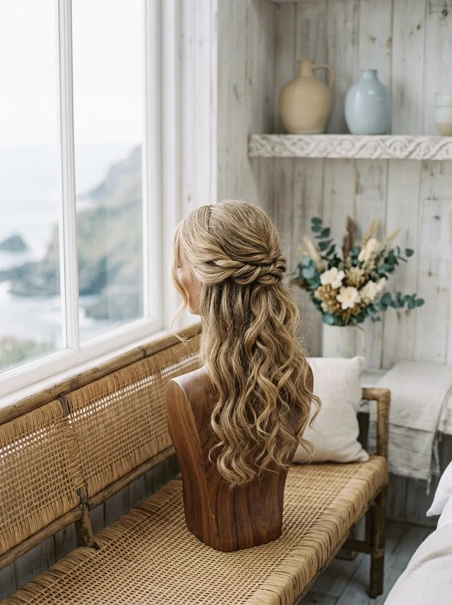 Sleek Ponytail Glam bridal hairstyle idea for soft glam wedding hairstyles for a radiant bride with elegant textured finish