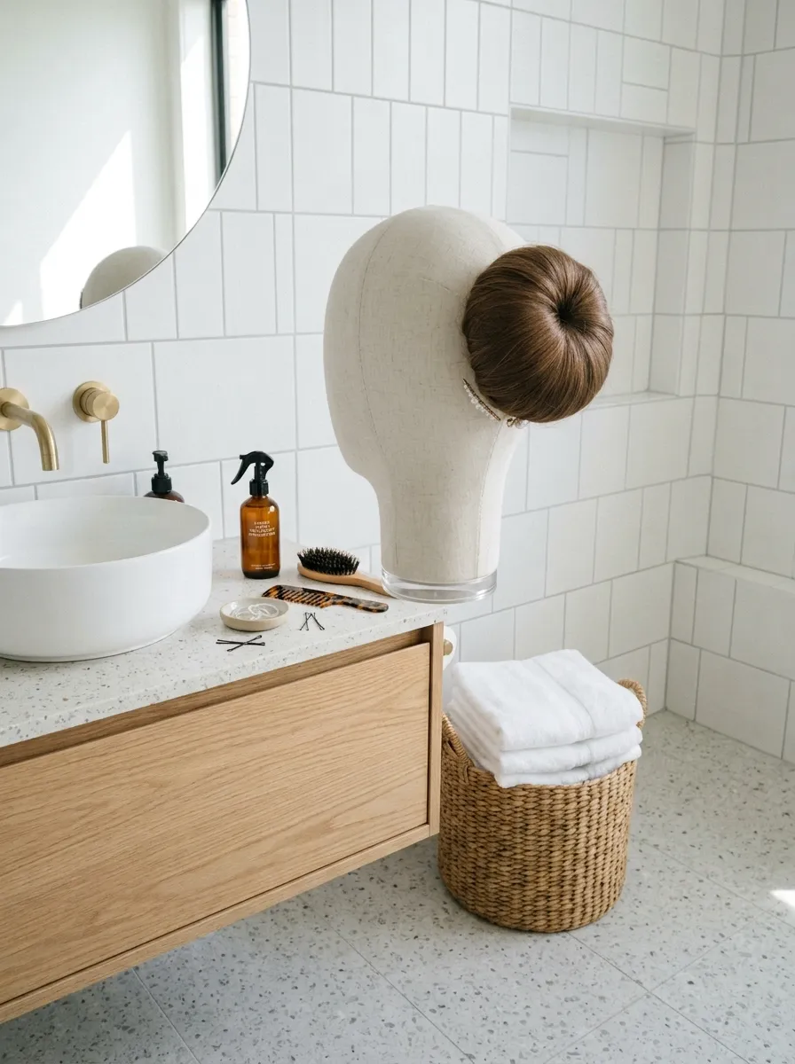 Sock Bun Method bridal hairstyle idea for diy wedding hairstyles you can easily nail at home with elegant textured finish