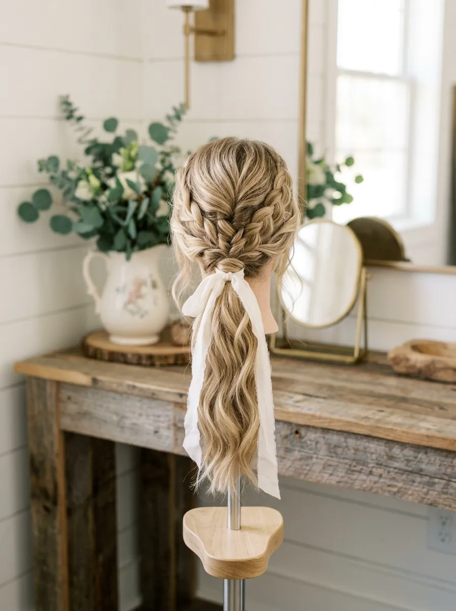 Soft Curls Down bridal hairstyle idea for casual wedding hairstyles for a laid-back bride with elegant textured finish