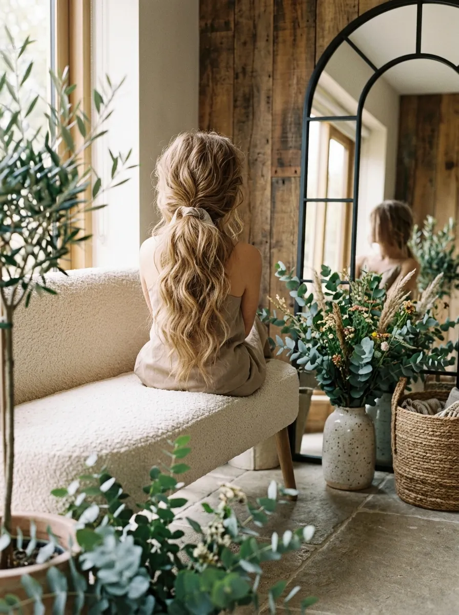 Texture Spray Ponytail bridal hairstyle idea for diy wedding hairstyles you can easily nail at home with elegant textured finish