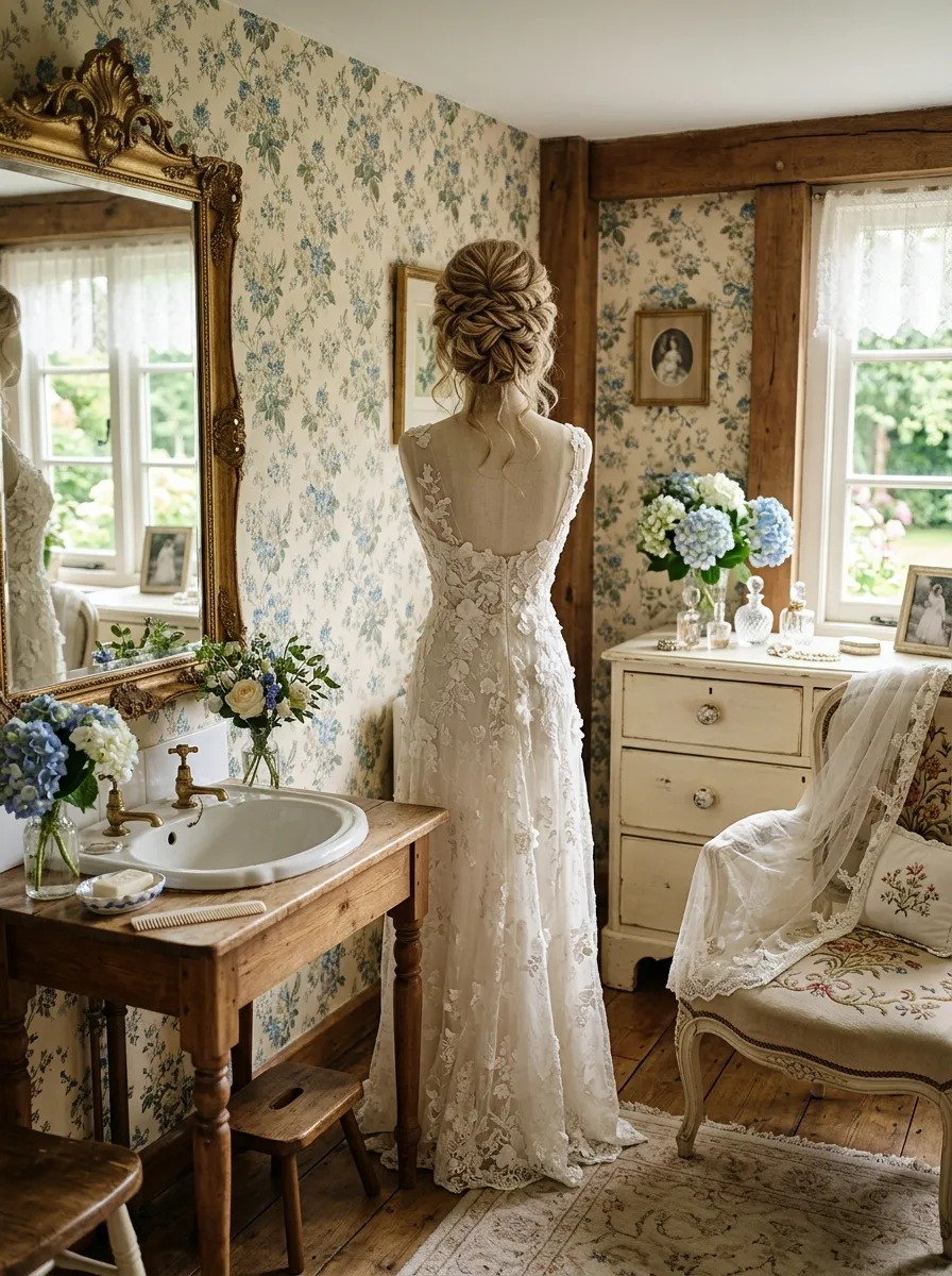 Textured Layer Bun bridal hairstyle idea for wedding hairstyles for layers that add movement with elegant textured finish