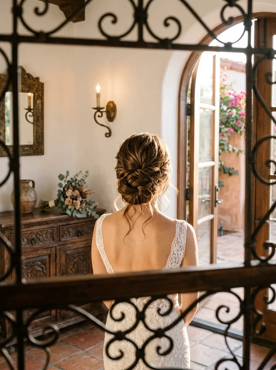 Textured Natural Waves bridal hairstyle idea for natural wave wedding hairstyles for effortless glam with elegant textured finish