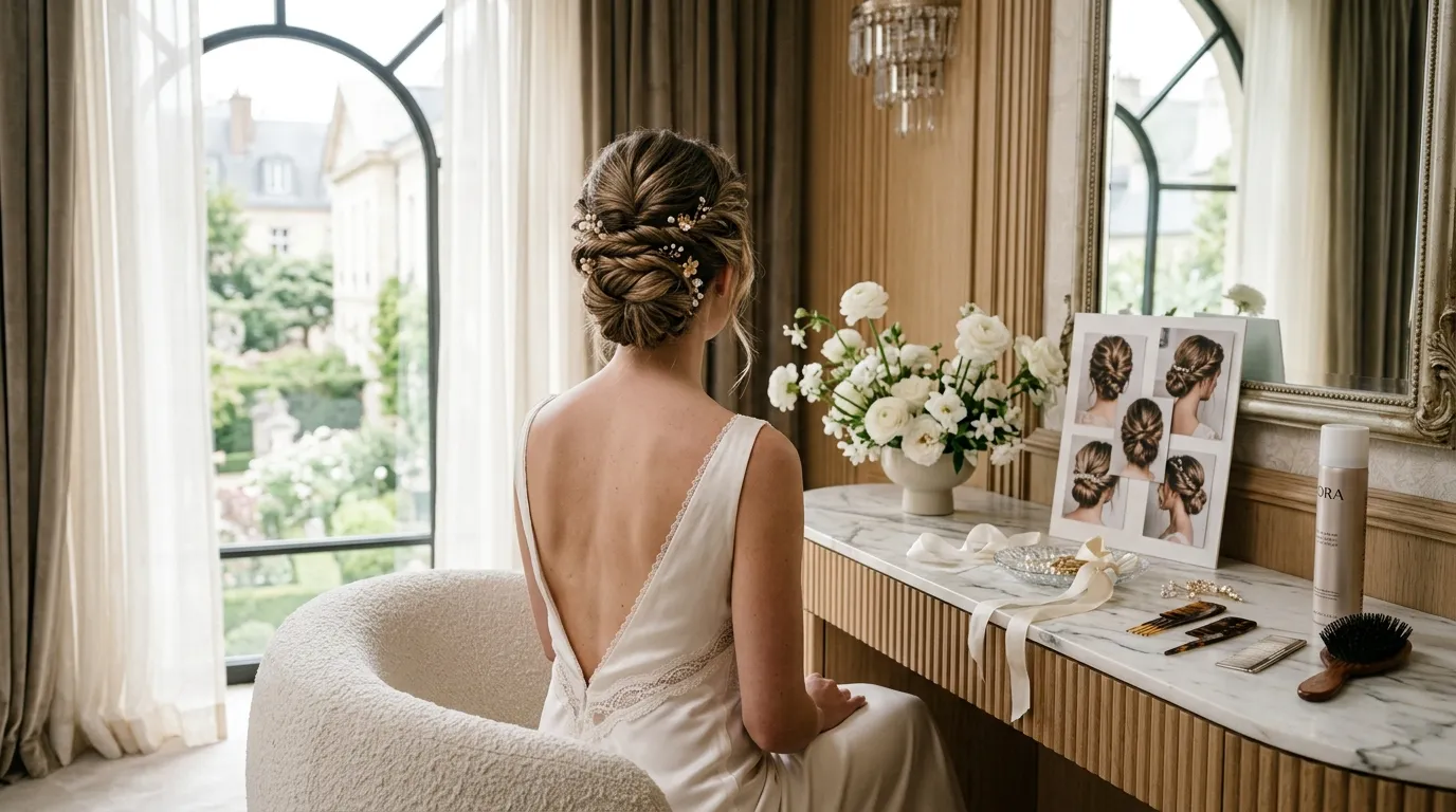 Twisted Wedding Hairstyles That Look High-End Chic bridal hairstyle inspiration for modern weddings
