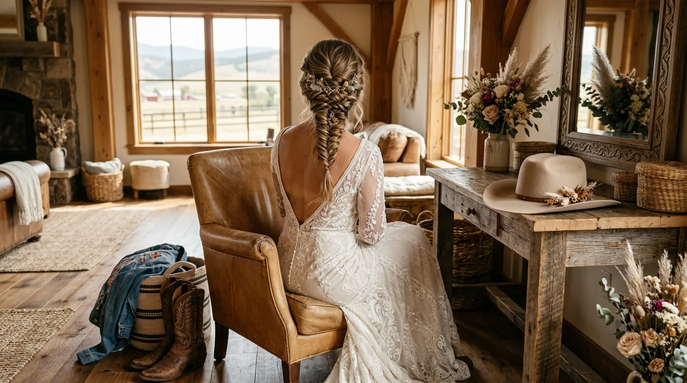 Western Wedding Hairstyles For A Rustic, Chic Bride bridal hairstyle inspiration for modern weddings
